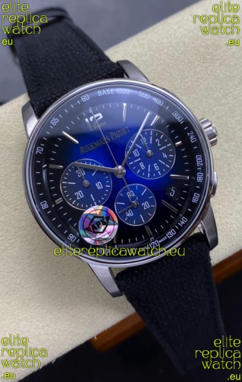 Audemars Piguet Super Clone CODE 11.59 Chronograph Smoked Blue Dial Watch 