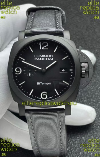 Panerai Luminor Super Clone PAM1467 Bi-Tempo Titanium Watch 42MM