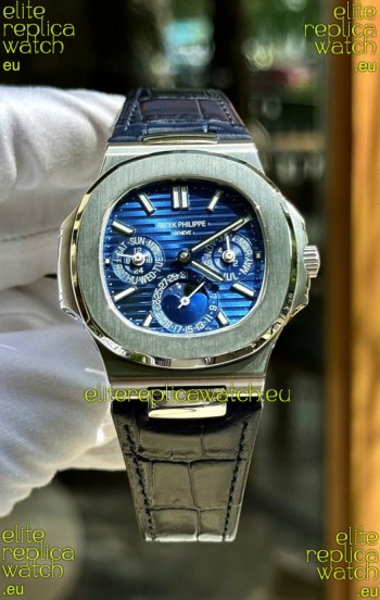 Patek Philippe Nautilus 5740 Perpetual Calendar Stainless Steel Purple Dial Swiss Replica Watch