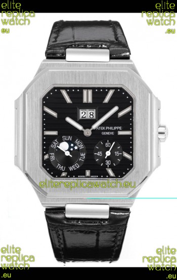 Patek Philippe Cubitus 5822 904L Steel Casing Black Dial Swiss Replica Watch
