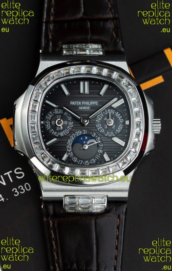 Patek Philippe Nautilus 5740 Perpetual Calendar Stainless Steel Grey Dial Swiss Replica Watch