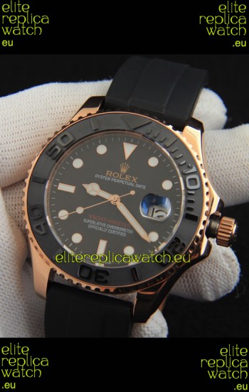 Rolex Yachtmaster Everrose Gold Japanese Replica Watch - 42MM