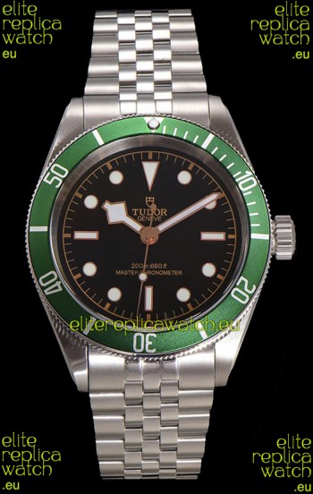 Tudor Black Bay Super Clone Harrods Edition Green Dial Swiss Replica Watch 