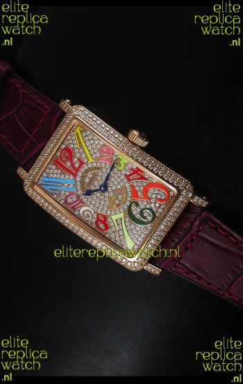 Franck Muller Master of Complications Long Island Ladies Watch in Pink Gold