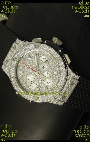Hublot Big Bang Bling Edition Swiss Replica Watch - Titanium Case