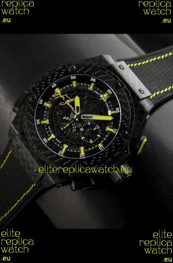 Hublot Big Bang Ayrton Senna Full Carbon Casing Swiss Watch 