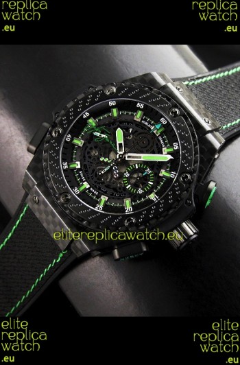 Hublot Big Bang Ayrton Senna Full Carbon Casing Swiss Watch 
