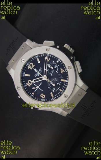 Hublot Big Bang Matte Stainless Steel Case Swiss Replica Watch - 1:1 Mirror Replica