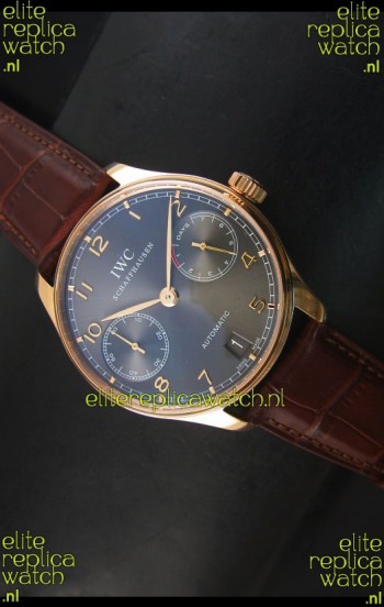 IWC Portugieser IW500702 Swiss Automatic Watch in Grey Dial - Updated 1:1 Mirror Replica 