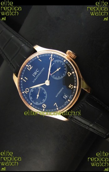 IWC Portugieser IW500702 Swiss Automatic Watch in Black Dial - Updated 1:1 Mirror Replica 