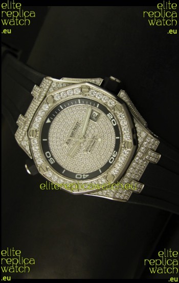 Audemars Piguet Royal Oak Offshore Diver Watch - Iced out Edition