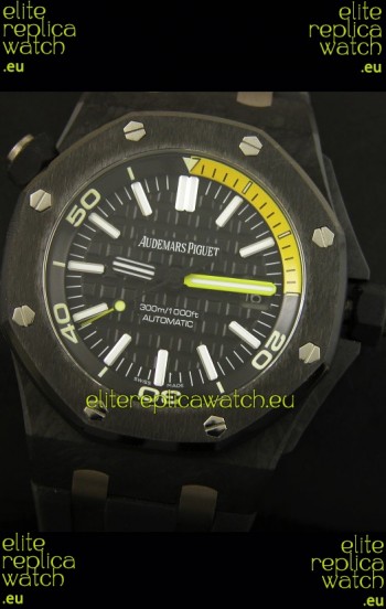 Audemars Piguet Royal Oak Offshore Scuba Swiss Replica Watch - Genuine Carbon Casing
