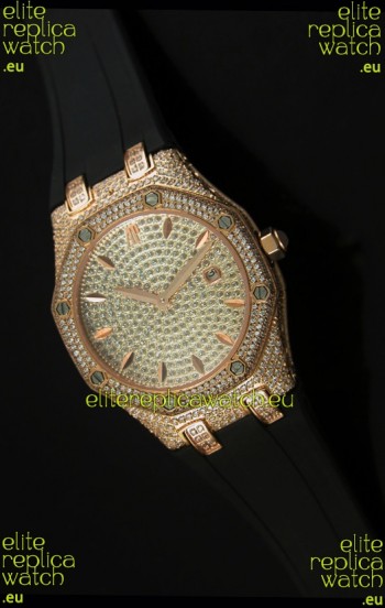 Audemars Piguet Royal Oak LADY Replica Watch in Diamonds Dial Edition
