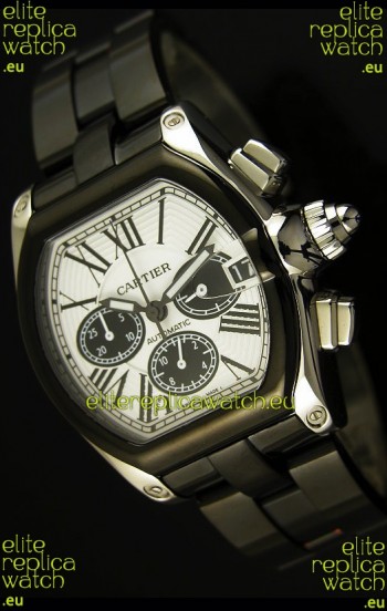 Cartier Roadster Chronograph XL Original DLC Coated 1:1 Mirror Replica Watch