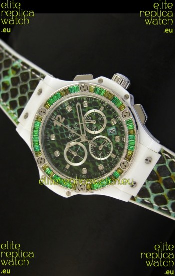 Hublot Big Bang BOA Bang Green Dial/Strap Watch 34MM