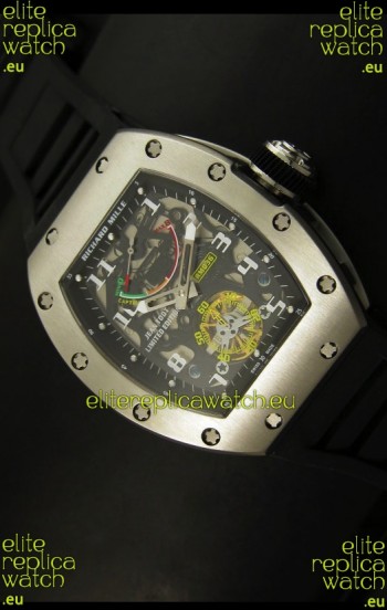 Richard Mille RM002 Power Reserve Tourbillon Swiss Replica Watch in Steel Case