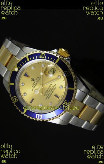 Rolex Submariner Gold Dial Swiss Replica Watch - 1:1 Mirror Replica Watch