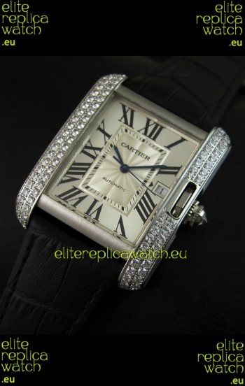 Cartier Tank Swiss Replica Watch 1:1 Mirror Replica Watch - Steel Casing