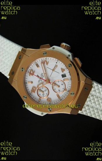 Hublot Big Bang Pink Gold Casing Swiss Watch 40MM - 1:1 Mirror Replica 