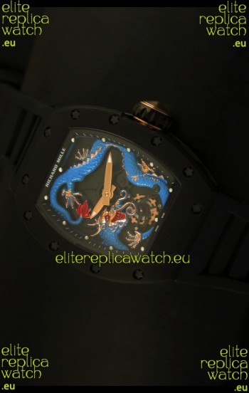 Richard Mille RM057 Tourbillon Jackie Chan Swiss Replica Watch in PVD Case