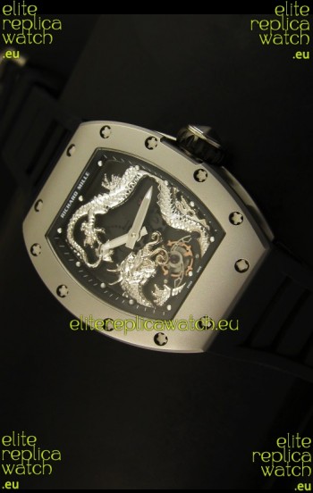 Richard Mille RM057 Tourbillon Jackie Chan Swiss Replica Watch in Titanium Case