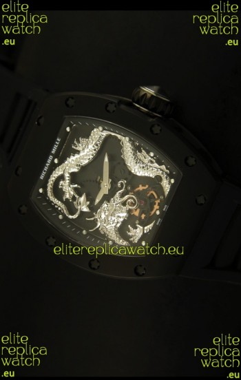 Richard Mille RM057 Tourbillon Jackie Chan Swiss Replica Watch in PVD Case