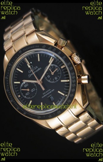 Omega Speedmaster Moon Watch Co-Axial Swiss Watch in Rose Gold - 1:1 Mirror Replica