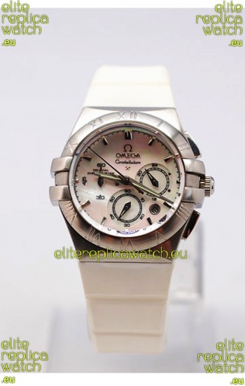 Omega Constellation Ladies Chronograph Replica Watch - 35MM