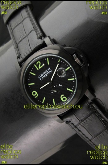Panerai Luminor Power Reserve Japanese Automatic Watch in Black