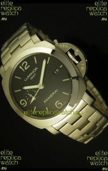 Panerai Luminor GMT PAM320 P.9001 Movement - 1:1 Ultimate Mirror Replica