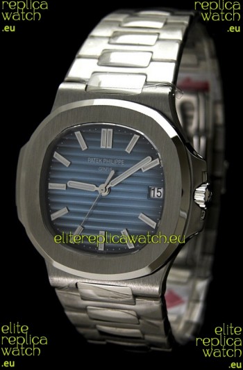 Patek Philippe Nautilus Jumbo Swiss Replica Watch in Blue Dial