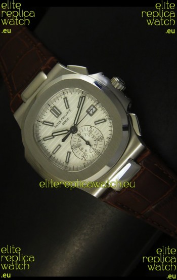 Patek Philippe Nautilus 5980 Brown Strap - 1:1 Ultimate Mirror Replica