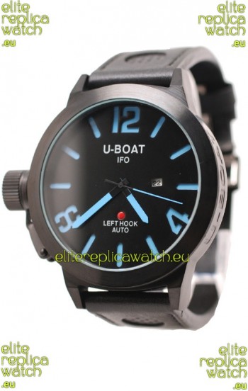 U-Boat Classico Japanese Replica PVD Watch in Blue Markers