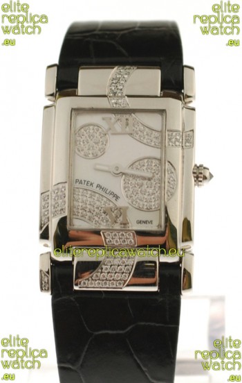 Patek Philippe Twenty Four Swiss Replica Watch in White Dial