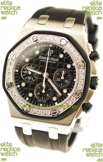 Audemars Piguet Royal Oak Offshore Alinghi Limited Edition Swiss Replica Watch in Diamond Bezel