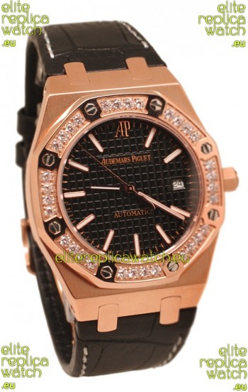 Audemars Piguet Royal Oak 18K Pink Gold Swiss Watch