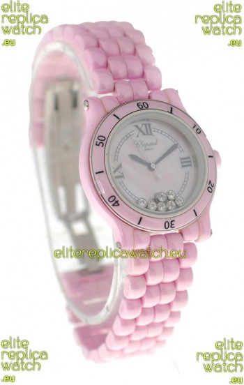 Chopard Happy Sport Ladies Japanese Pink Watch