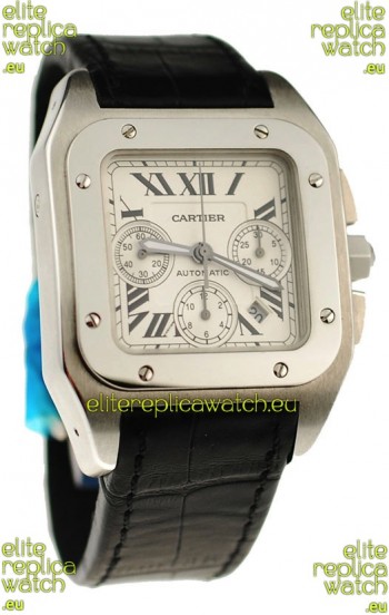 Cartier Santos 100 Swiss Chronograph Watch