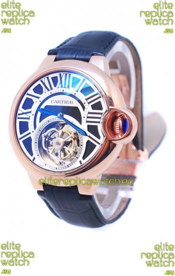 Cartier Ballon de Bleu Flying Tourbillon Swiss Rose Gold Watch