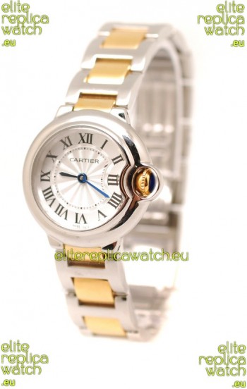 Ballon De Cartier Ladies Swiss Quartz Two Tone Watch