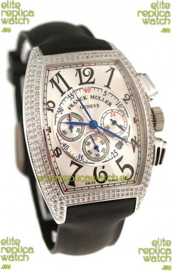 Franck Muller Master of Complications Swiss Replica Watch in Diamond Bezel