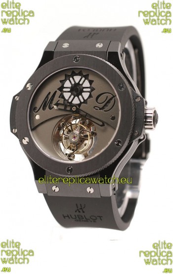 Hublot Big Bang Tourbillon MD Solo Bang Swiss Replica PVD Watch