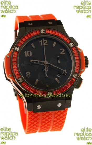 Hublot Black Big Bang Orange Tutti Fruitti Swiss Replica Watch