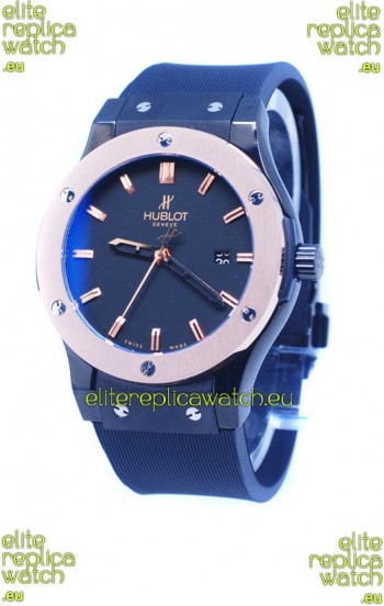 Hublot Classic Fusion Rose Gold Double Plated Bezel Watch