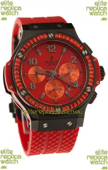 Hublot Big Bang Black Spinelle Red Tutti Fruitti Swiss Watch