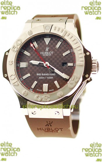 Hublot Big Bang King Swiss Watch in Steel Case Palladium Coated Bezel