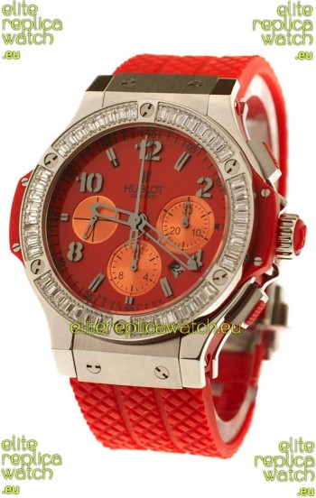 Hublot Big Bang White Baguette Diamonds Shaped Bezel