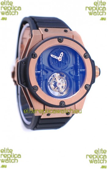 Hublot King Power Vendome Manufacture Tourbillon Swiss Rose Gold Watch