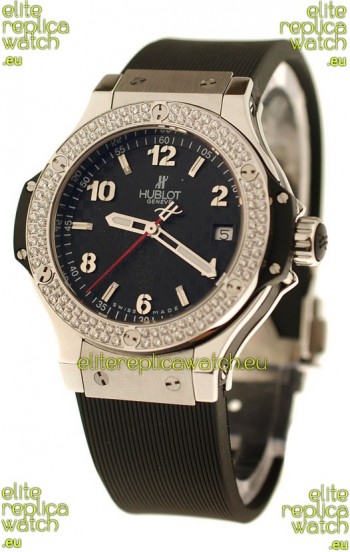 Hublot Big Bang Steel Collection Diamond Swiss Quartz Watch