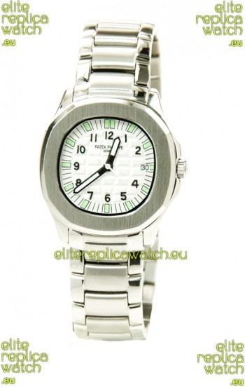 Patek Philippe Aquanaut Ladies Steel Watch in Green Markers